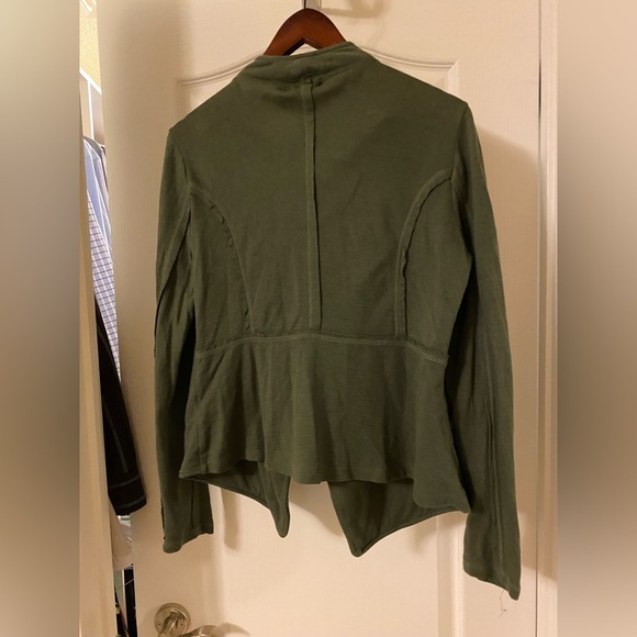 Caslon khaki green jersey blazer - size M (purchased at Nordstrom) - Picture 3 of 5